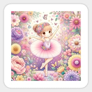 An Adventure between Ballet and Flowers #5 Sticker